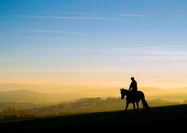 A rider on horseback