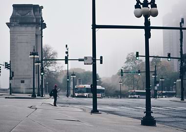 View South of East Congress Parkway and South Michigan ...