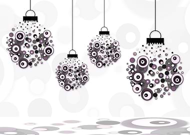 Modern Christmas balls