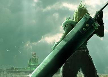 Fan art/Concept Art of Final fantasy VII Cloud looking ...