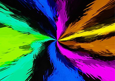 pink blue yellow brown and black spiral painting textur ...