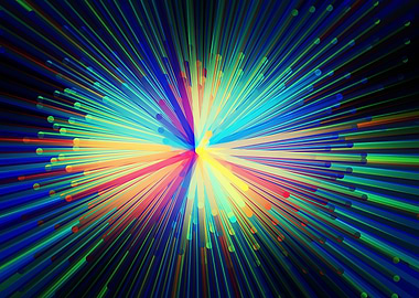 Explosive fireworks blue