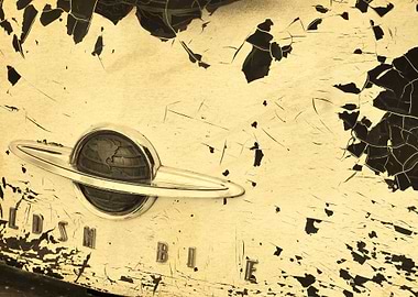 Closeup of vintage Oldsmobile.