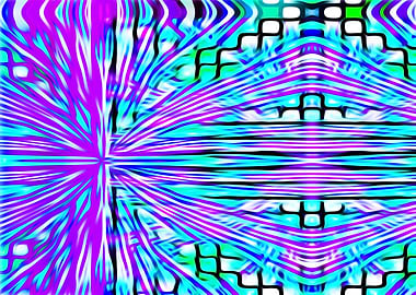 pink blue and green line pattern abstract background