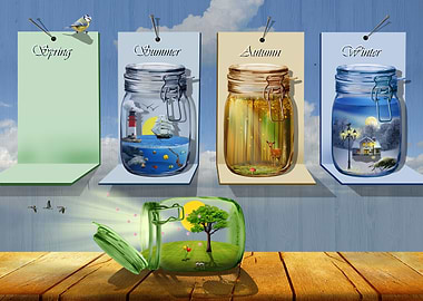 Spring, summer, autumn and winter for emergency reserve ...