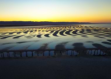 Sunrise over Port Germein, South Australia.