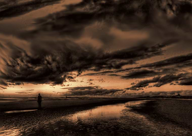 Anthony Gormleys Iron Men