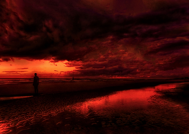 Anthony Gormleys Iron Men