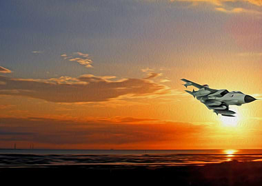 A single Tornado GR4 flyin