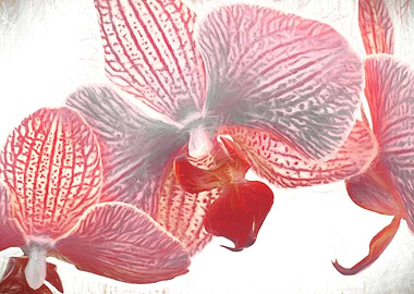 isolated orchid in the garden