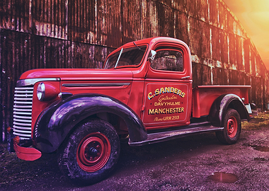 A classic American Chevvy working man's truck