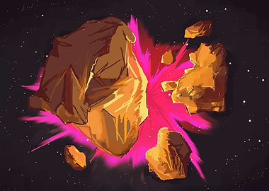 In space, no one can hear some rocks sneakily exploding ...