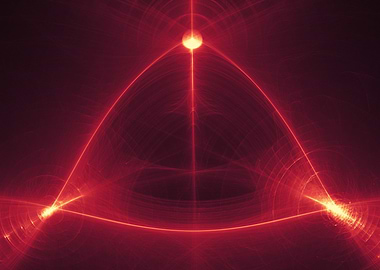 an abstract triangle.