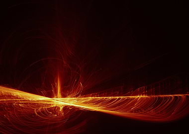 an abstract flame painting