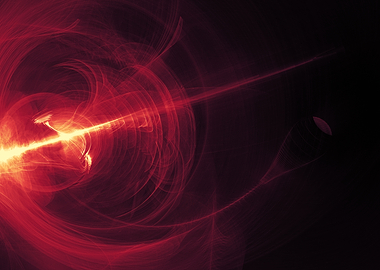 an red abstract rose constellation