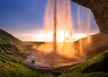 icelandic waterfall