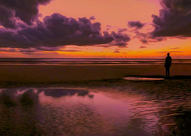 Anthony Gormleys Iron Men