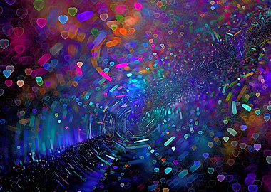 D-I-S-C-O - Swirling Lights and Hearts