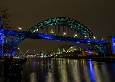 Newcastle Quayside at night