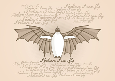 penguin belive he can fly