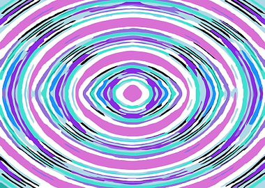 psychedelic graffiti circle pattern abstract in pink bl ...