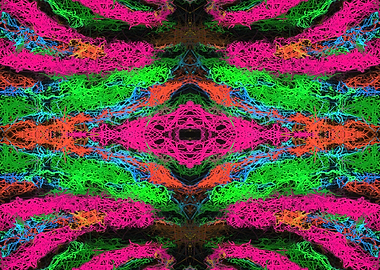 psychedelic graffiti geometric drawing abstract in pink ...