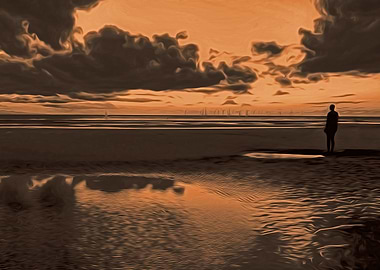 Anthony Gormleys Iron Men