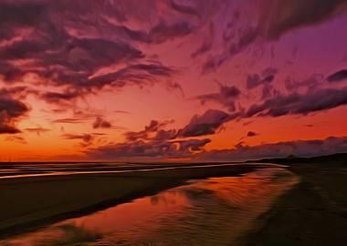 Sunset at another place on