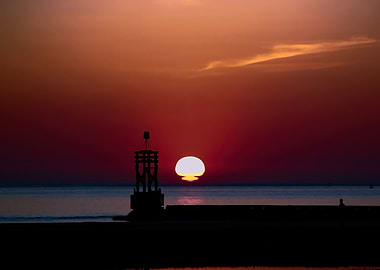 Sunset in Liverpool bay fr
