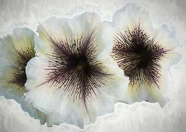 petunia flower in spring