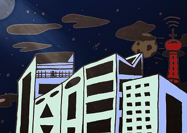 Buildings in nighttime