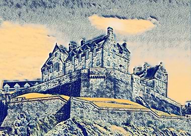 Edinburgh Castle built in the 12th century