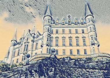 Dunrobin Castle , Scotland built circa 1835