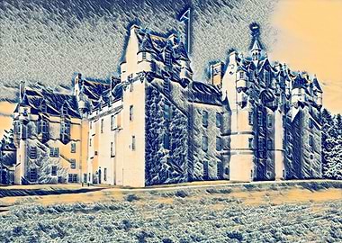 Fyvie Castle in Scotland built circa 1211