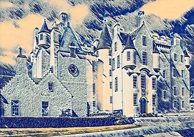 Blair Castle in Scotland built circa 1269