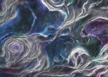 Swirling abstract with shifting colors.