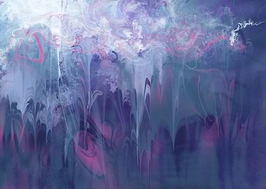 Cool, calming, abstract piece.