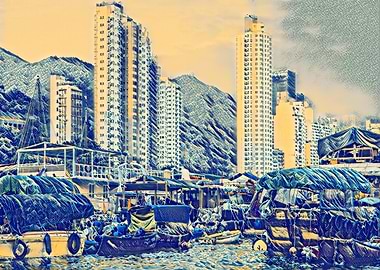 Aberdeen Harbour, Hong Kong