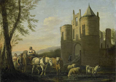 Gerrit Adriaensz Berckheyde - The Main Gate to Egmond C ...