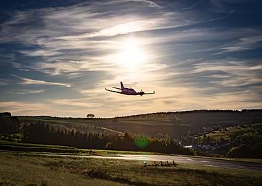 Low passing of a Beech Duke