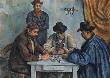 Paul Cézanne - The Card Players, 1890–92, oil on canvas ...
