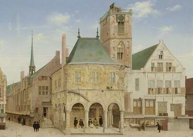 Pieter Jansz Saenredam - The Old Town Hall of Amsterdam ...