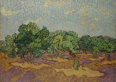 Vincent van Gogh - Olive Trees, 1889, oil on canvas; Co ...
