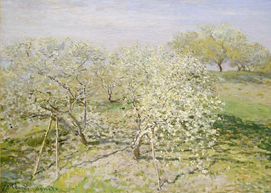 Claude Monet - Spring (Fruit Trees in Bloom), 1873, oil ...