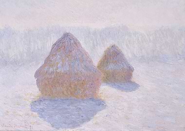 Claude Monet - Haystacks (Effect of Snow and Sun), 1891 ...