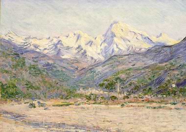 Claude Monet - The Valley of the Nervia, 1884, oil on c ...