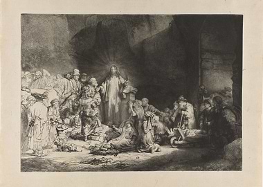 Rembrandt Harmensz van Rijn - Christ Preaching (Hundred ...