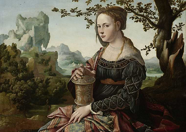 Jan van Scorel - Mary Magdalene, c. 1530, oil on panel; ...