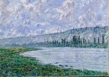 Claude Monet - The Seine at Vétheuil, 1880, oil on canv ...