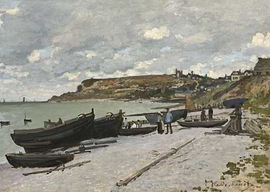 Claude Monet - Sainte-Adresse, 1867, oil on canvas; Col ...
